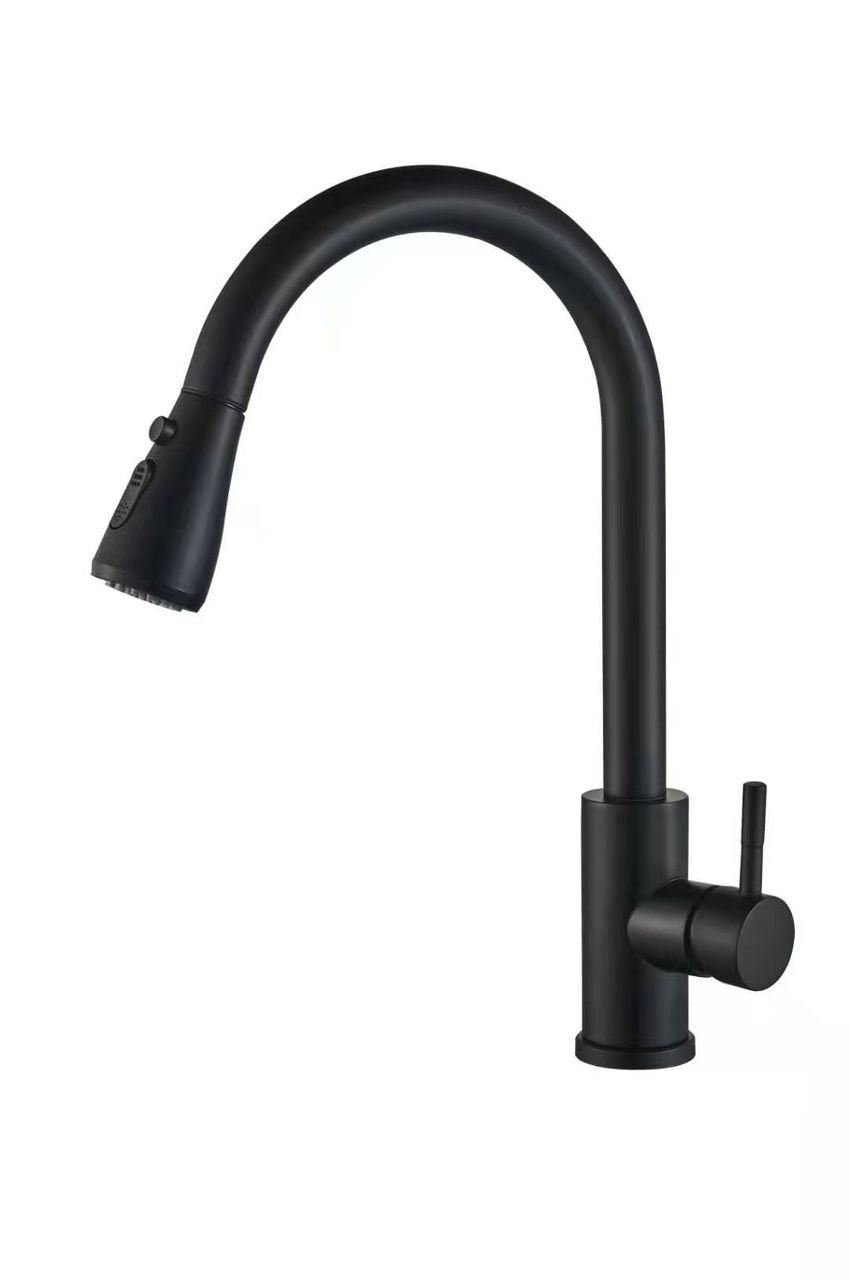 AI202 Kitchen Pull Out faucet with Gold Finish. - Image 3