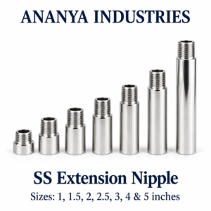 Ananya Industries Stainless Steel Extension Nipple