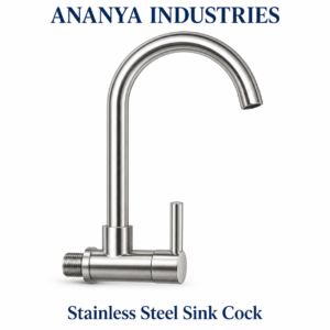 Ananya Industries Stainless Steel Sink Cock – Wall-Mounted